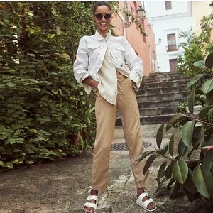 J. Crew New Seaside Pants, Desert Sand, Size S, NWT